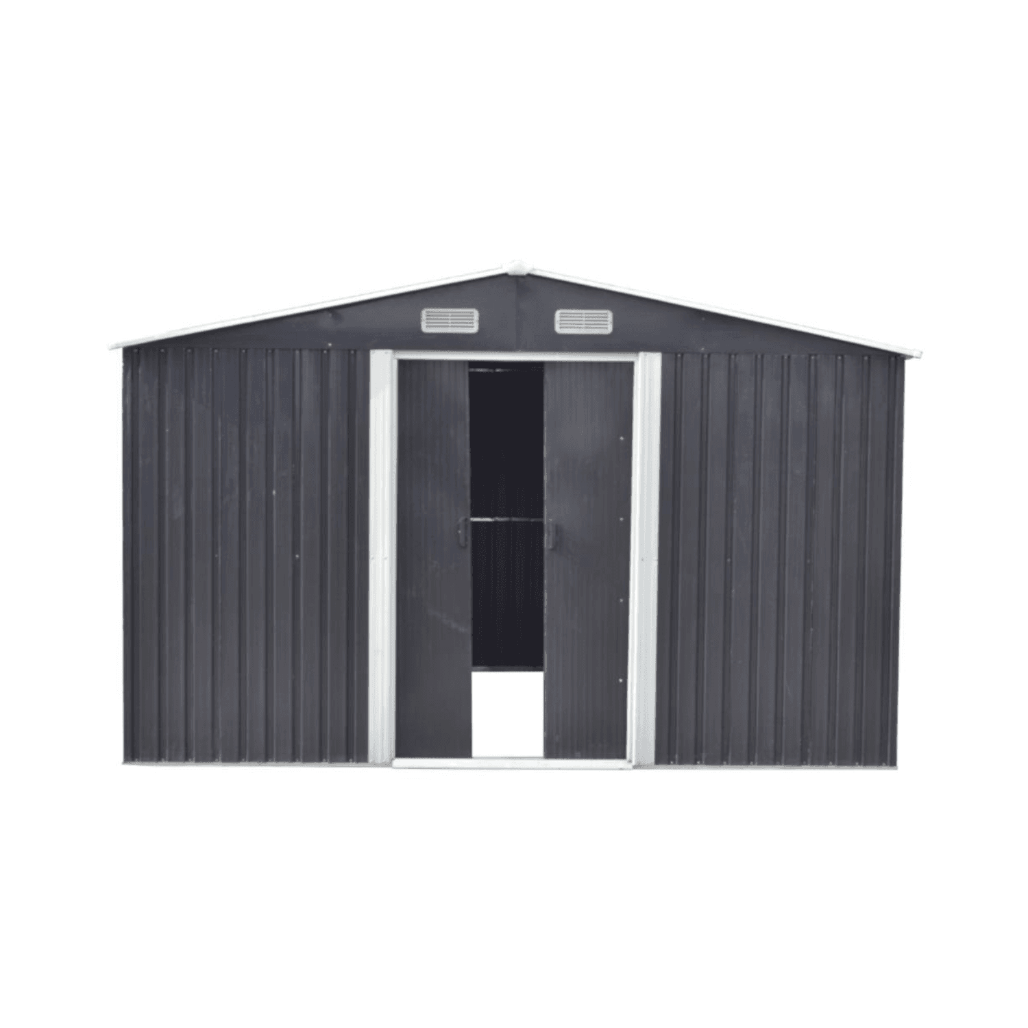 Abri de jardin en acier galvanisé gris 12,5 m² - Miniature 3