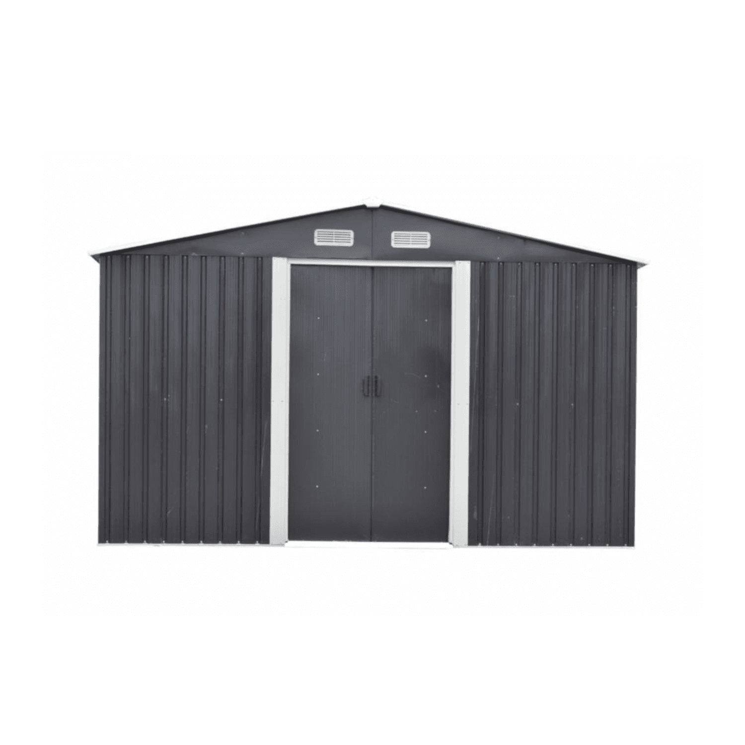 Abri de jardin en acier galvanisé gris 12,5 m² - Miniature 4