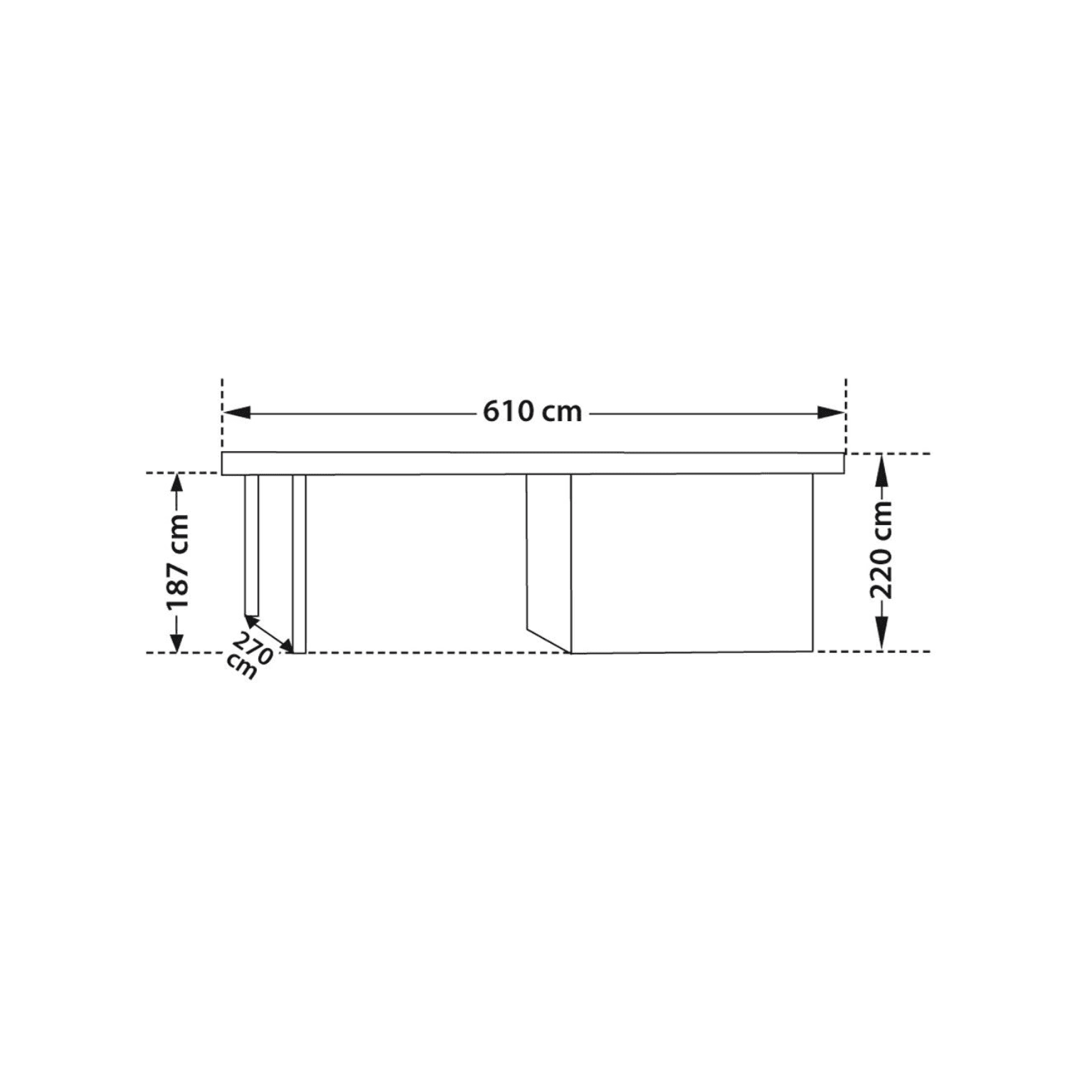 Abri de Jardin en Bois à Toit Plat avec Auvent – Élégance et Polyvalence - Miniature 2