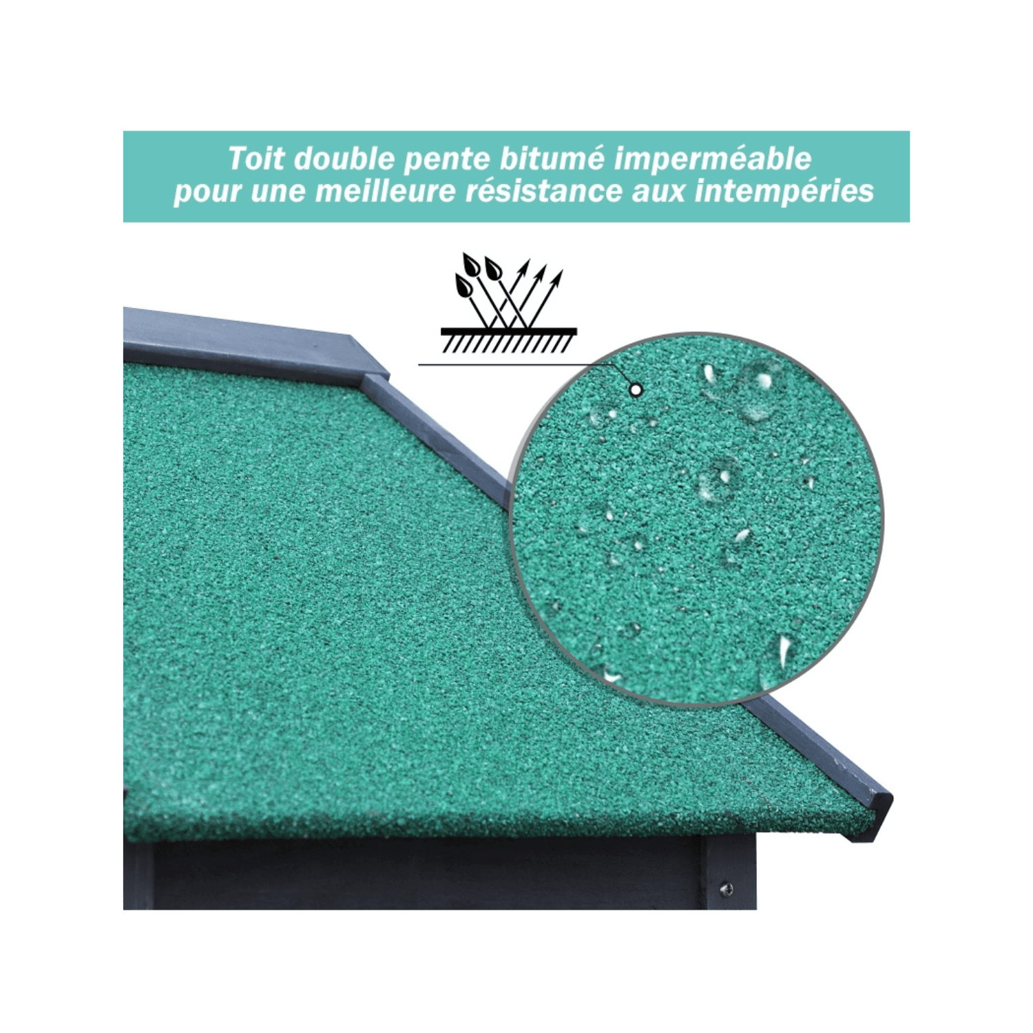 Abri de Jardin en Pin Massif Gris – 1,19 m² – Armoire de Rangement Robuste - Miniature 2