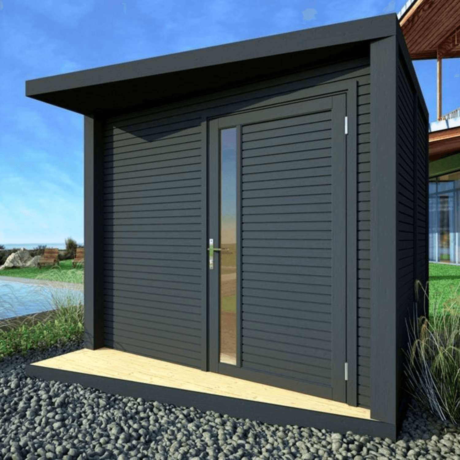 Abri de Jardin Moderne – 7.1 m2 – Finition Haut de Gamme- Prix usine – DESTOCKAGE - Miniature 4