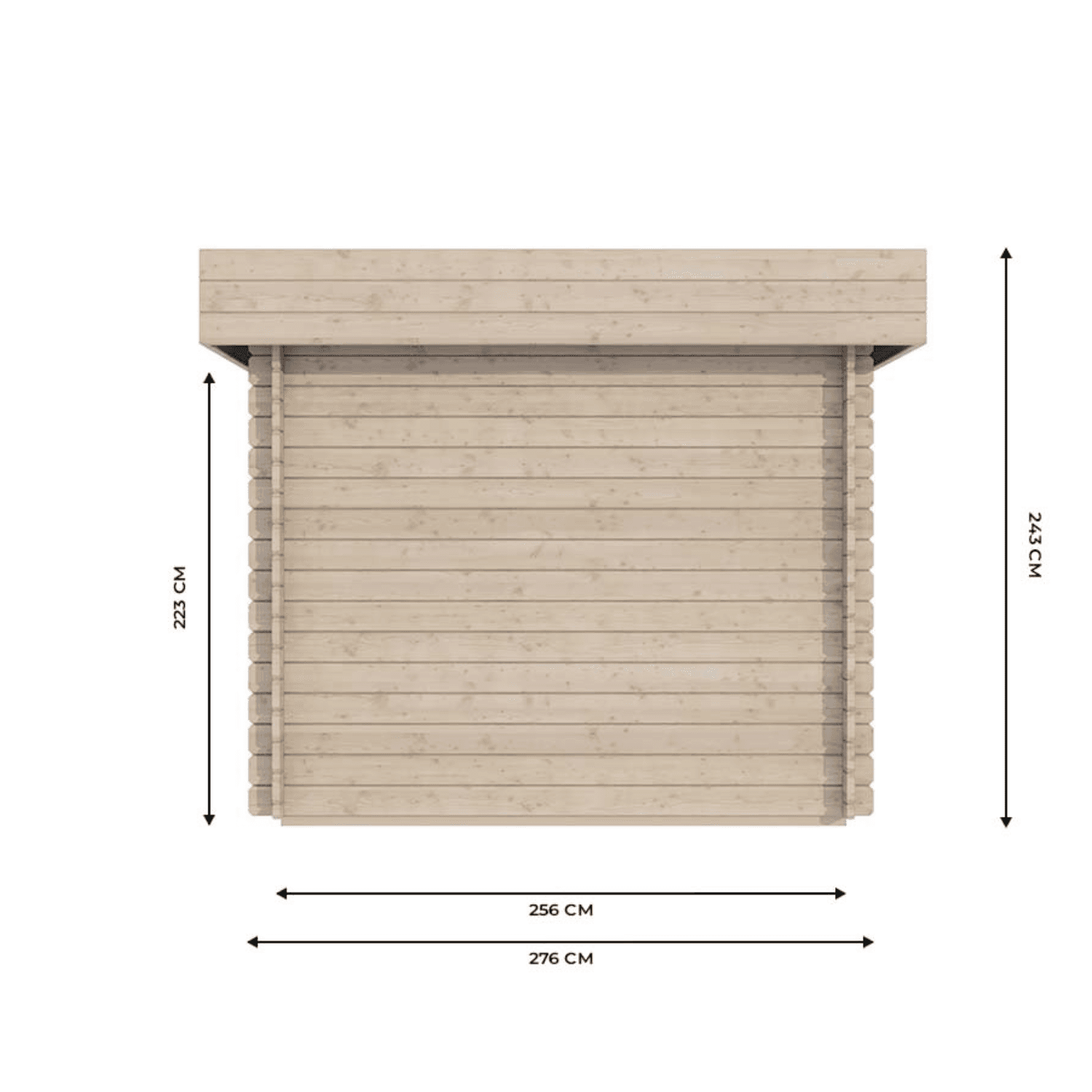 Abri moto en bois ROVETO 12m² – 28mm - Miniature 3