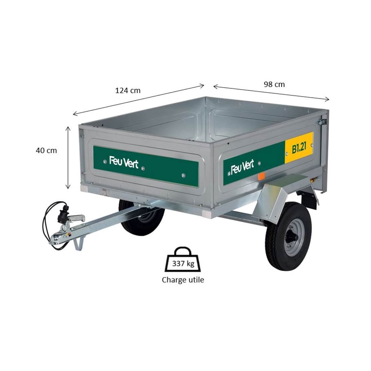 Remorque FEU VERT B1.21 - Miniature 2